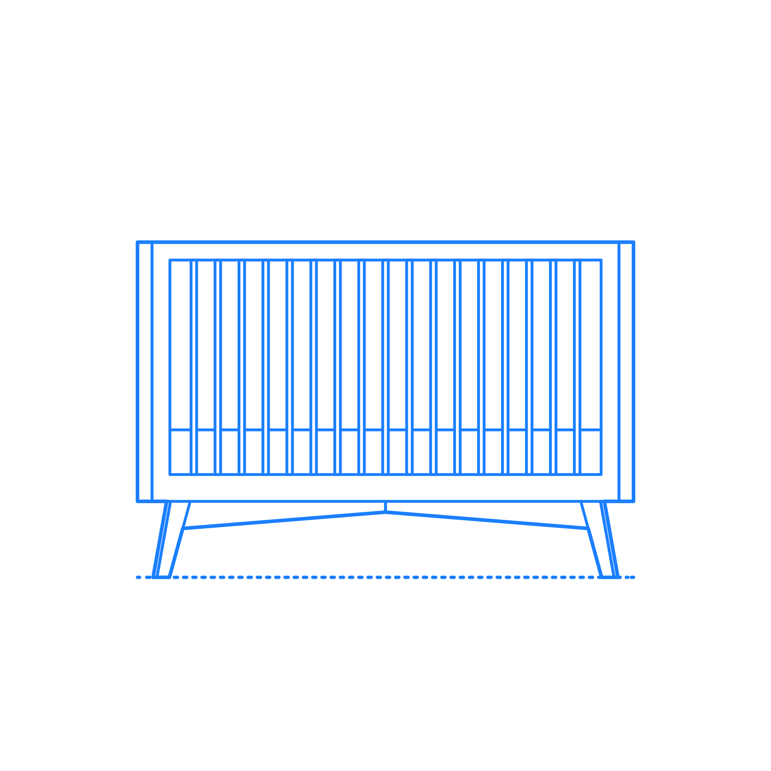 Furniture Crib Infant Bed Torrey Retro Crib Svg Line Art Free Vectors